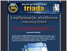 Tablet Screenshot of legitymacje.drukiszkolne.pl